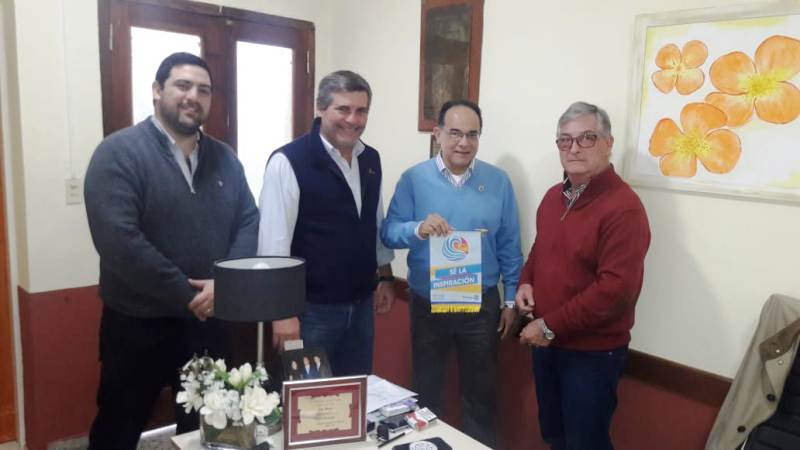 El presidente del Honorable Concejo Deliberante recibió a las autoridades del Rotary