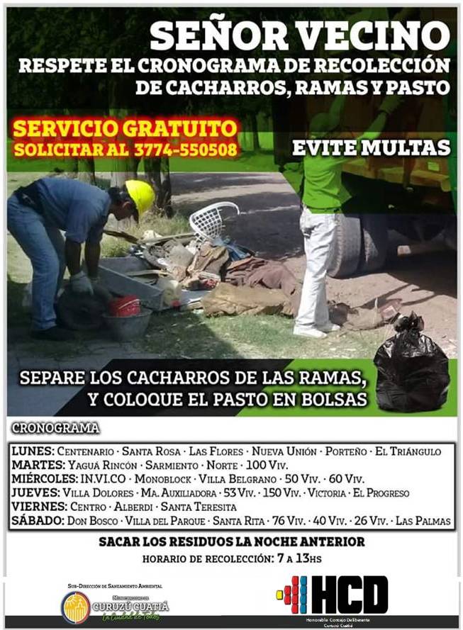 Recolección de cacharros y ramas