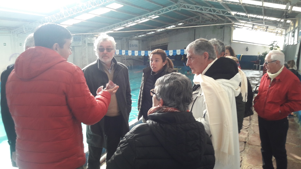 Recorrida de los concejales por las instalaciones de ACuAA