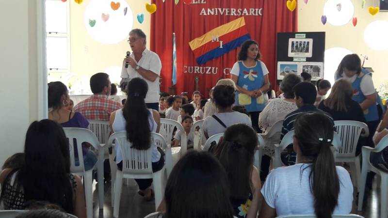 Festejos por el aniversario de Curuzú Cuatiá en el JIN 44 «Bichito de Luz»