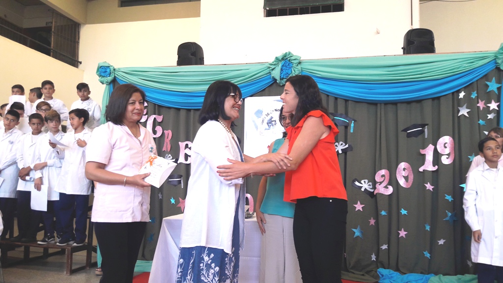 La presidente del HCD presente en el acto Académico de la Escuela N° 471 «16 de Noviembre»