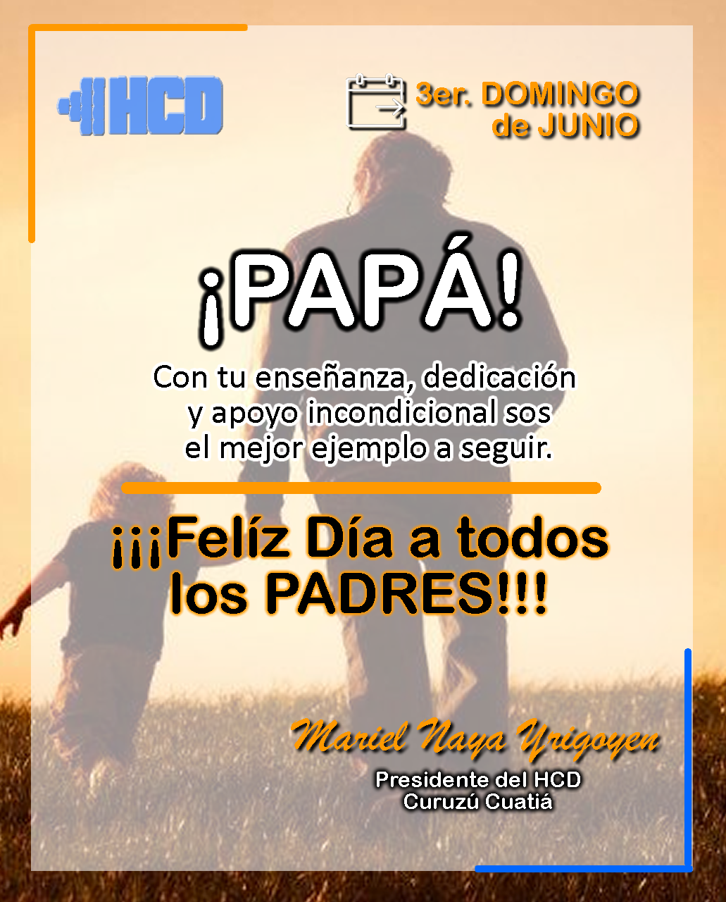 3er. Domingo de Junio «Día del Padre»