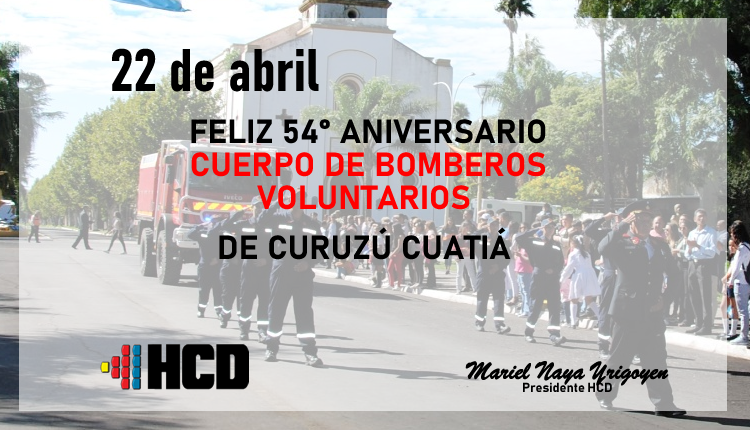 54 Aniversario del Cuerpo de Bomberos Voluntarios