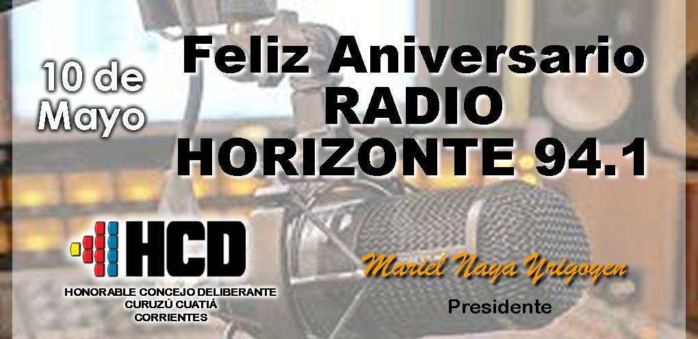 Saludo aniversario Radio Horizonte