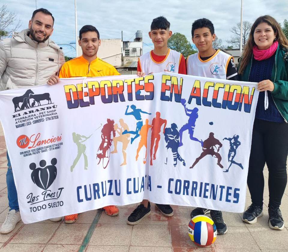 Acompañamiento a los chicos en los juegos correntinos